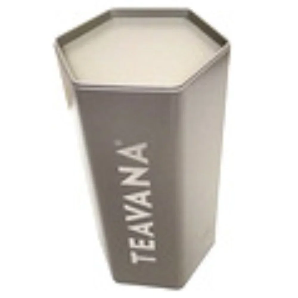 Set of 4Teavana NEW Collectible Stone Gray Special Edition Honeycomb Tea Tin w/L